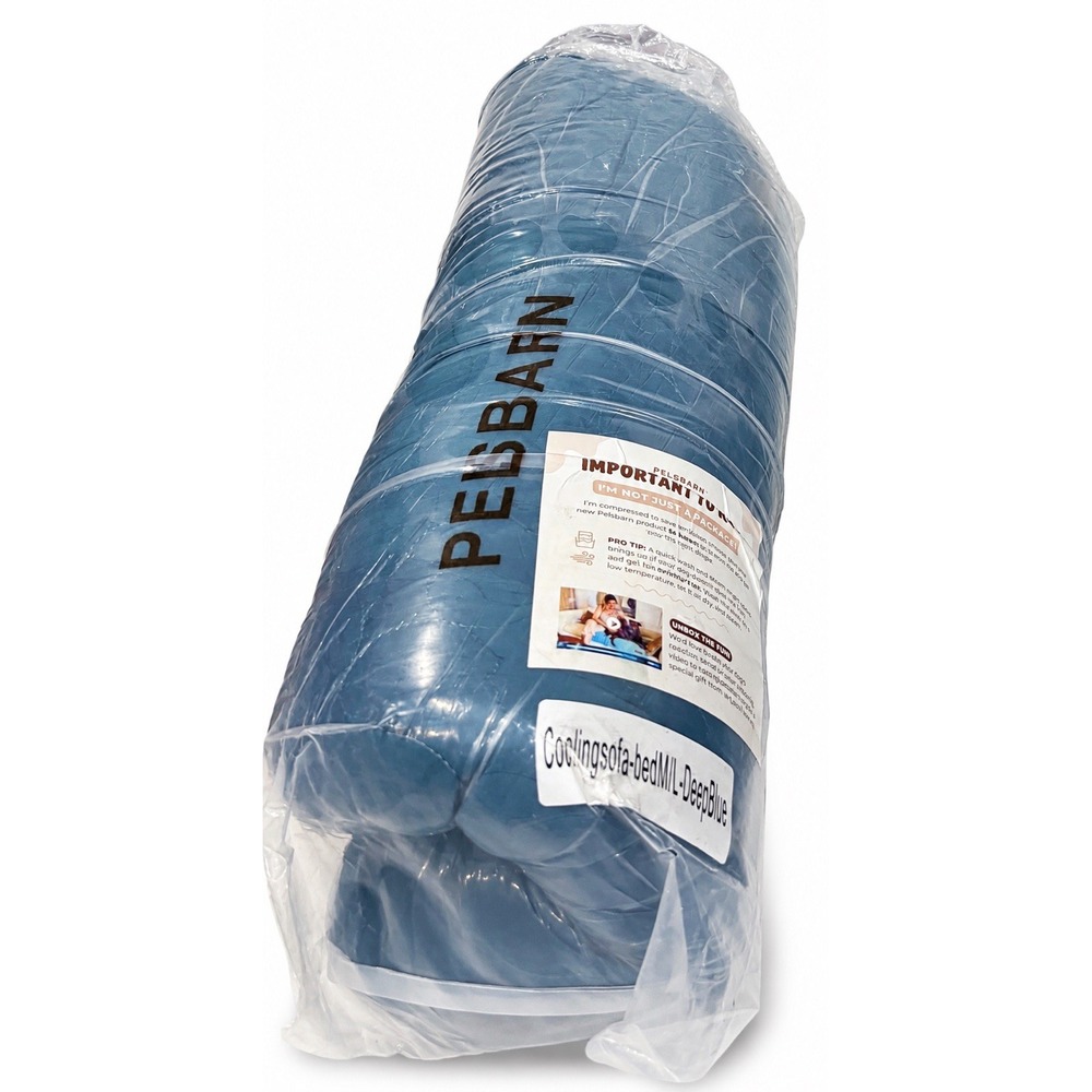Pelsbarn Cooling Sofa Dog Bed Medium Large M/L Deep Blue